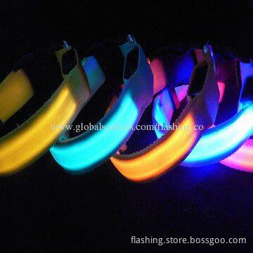 Hot Selling Waterproof LED Dog Collar, Adjustable